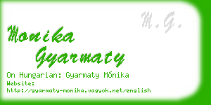 monika gyarmaty business card